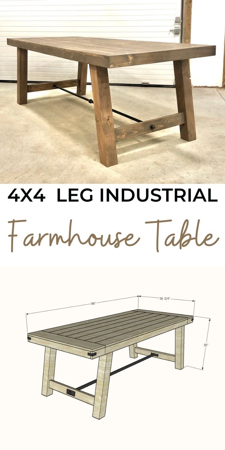 Ana white deals farmhouse table 4x4